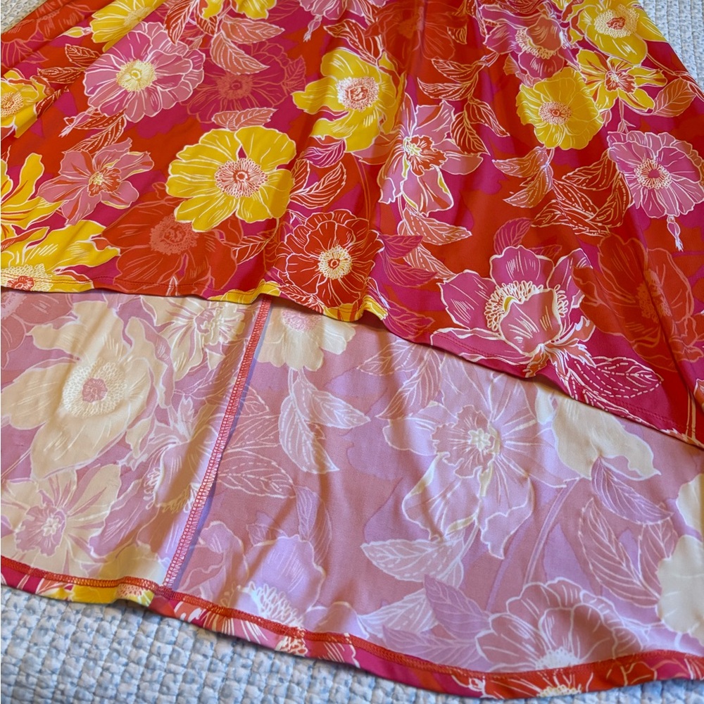 Ruby Rd Floral Hi Lo Dress - Picture 2 of 7